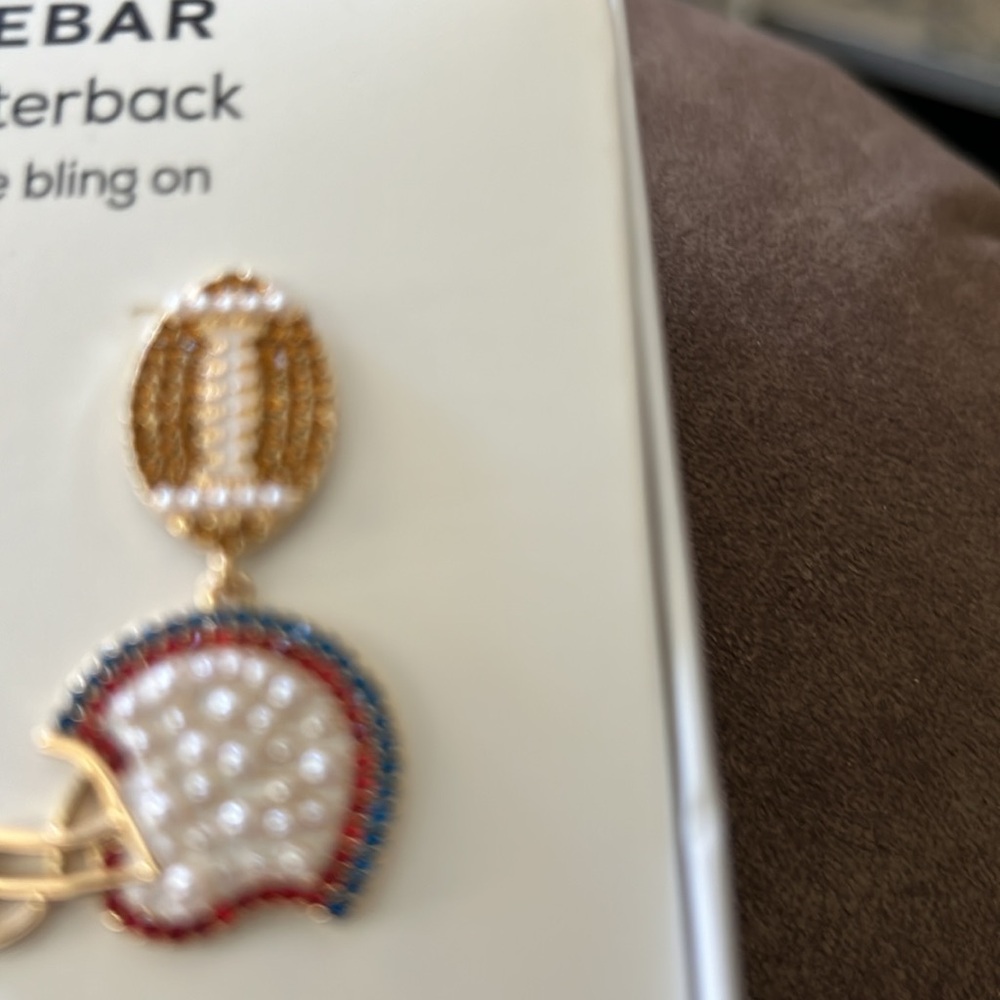 Baublebar Star quarterback, get your game bling on appr 2 inch drop earring - Picture 4 of 7